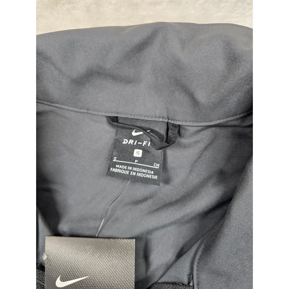 Nike Training Jacket Mens Small Gray Dri-FIT Full Zip Standard Fit Golf‎ NEW